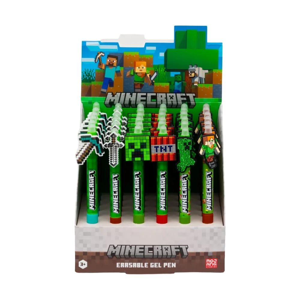 Изтриваема химикалка с гумен захват MINECRAFT — изображение 1 от 7